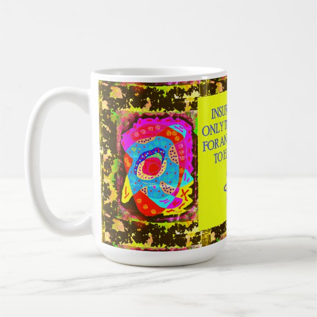 Mug Amusante plaisanterie avec un message de modèles d (Gauche)