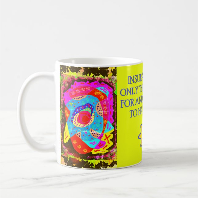 Mug Amusante plaisanterie avec un message de modèles d (Gauche)