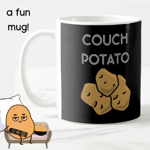 Mug Amusante "Pomme de terre de canapé" Regarder la bo