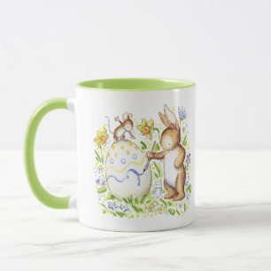 Mug Amusants lapin de Pâques Musique personnalisée