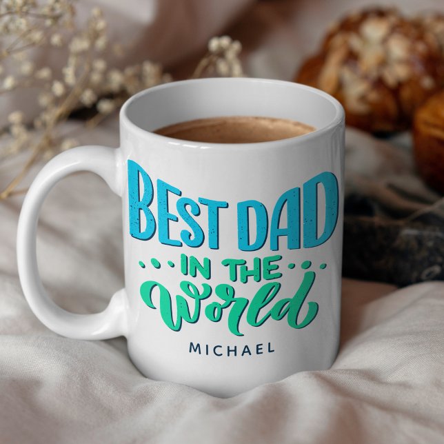 Mug Amusants Meilleur Papa Fête des pères rétro (Créateur téléchargé)