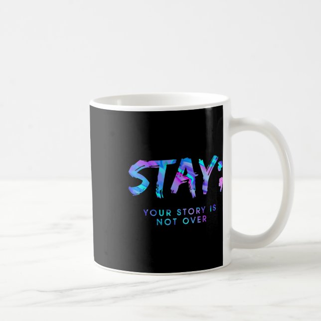 Mug Amusants Restez votre histoire pas fini (Droite)