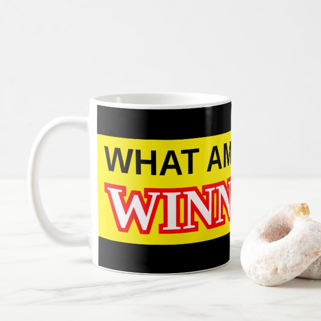Mug Amusement "CE QUI SUIS JE FAISANT DANS WINNIPEG ? (Avec donut)