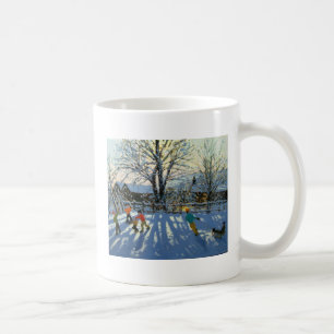 Mug Amusement dans la neige Tideswell Derbyshire
