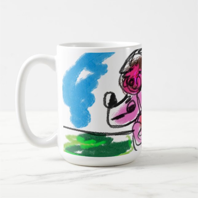 Mug Amusement de caniche (Gauche)