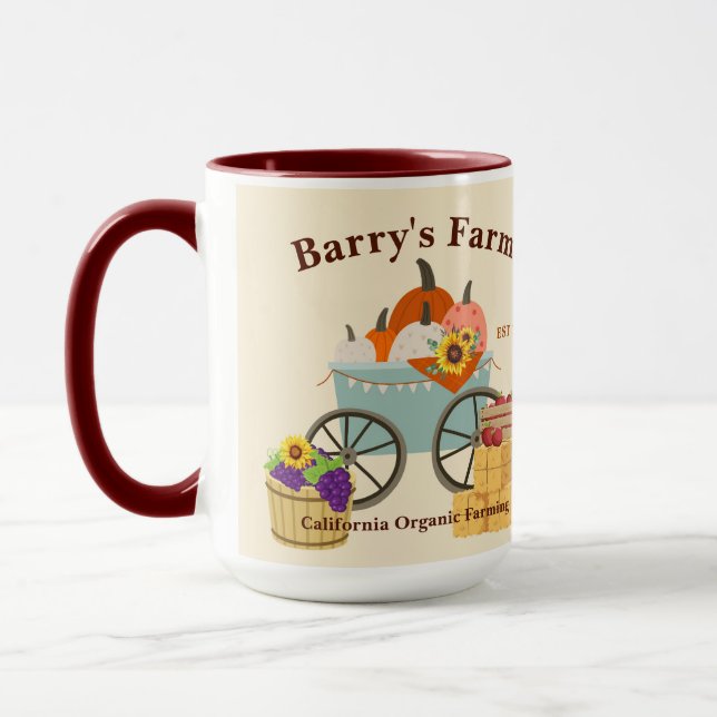 Mug Amusement de ferme personnalisée (Gauche)