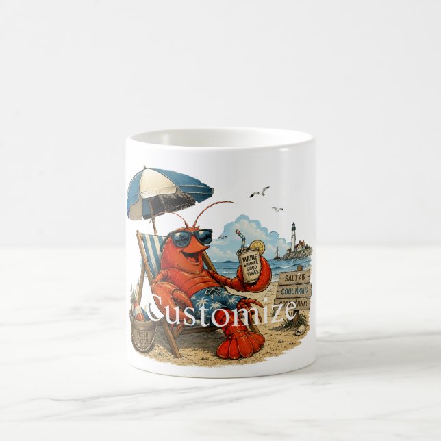 Mug Amusement d'été Homard du Maine Thunder_Cove (Centre)