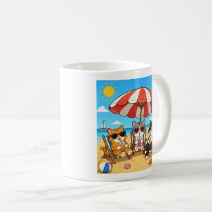 Mug Amusement d'été pour amateur de chats