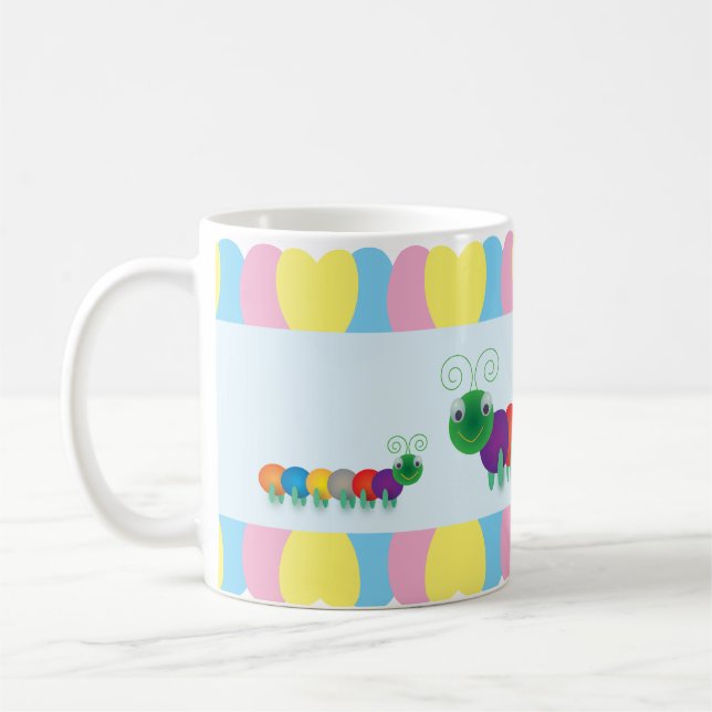 Mug Amusement et chenilles mignonnes (Gauche)