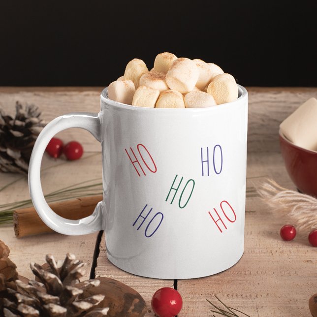Mug Amusement minimal Ho Ho Noël (Créateur téléchargé)
