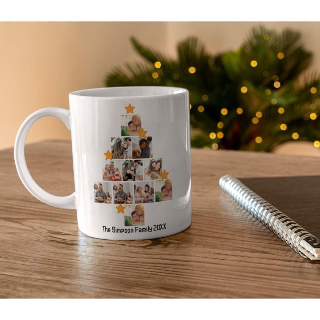Mug Amusement personnalisé Famille Noël 11 Photo Colla (Créateur téléchargé)