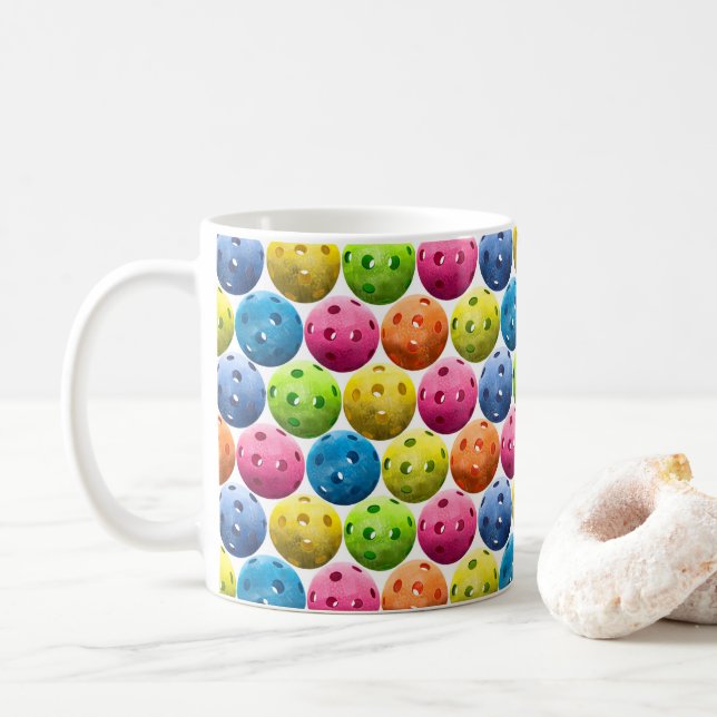 Mug Amusement Pickleball coloré (Avec donut)