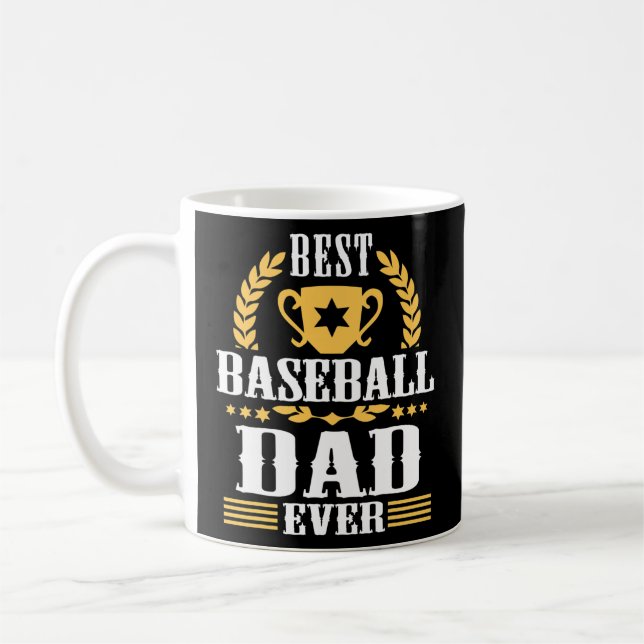 MUG AMUSER BEST BASEBALL DAD JAMAIS SUPPORTEUR D'ENTRA (Gauche)