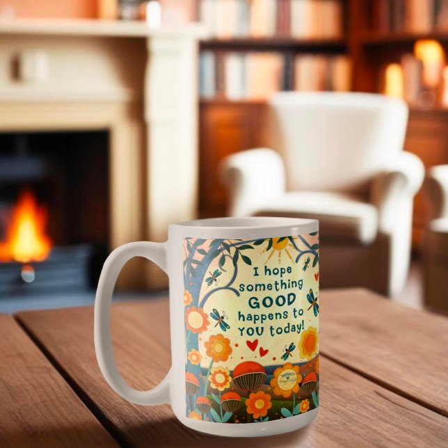 Mug Amusez Quelque Chose Bon Devis Floral Inspirivity (Créateur téléchargé)