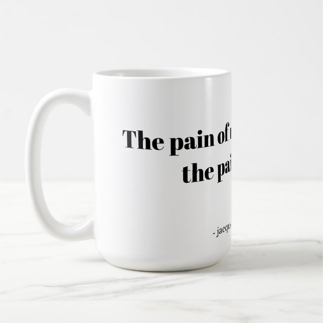 Mug An inspirational quote for runners (Gauche)