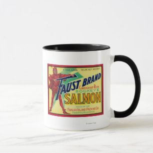 Mug Anacortes, Washington - Coque Saumon Faust Étiquet