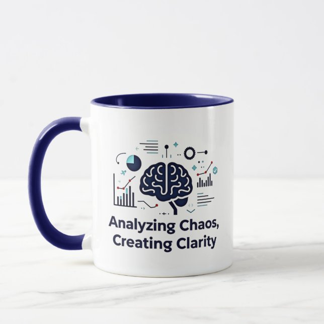 Mug Analyser le chaos, créer la clarté deux tons (Gauche)