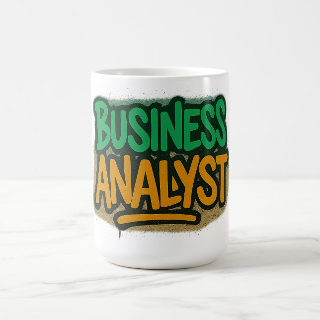 Mug Analyste commercial de style graffiti (Centre)