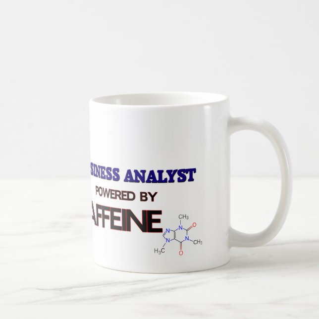 Mug Analyste d'affaires actionné par la caféine (Droite)