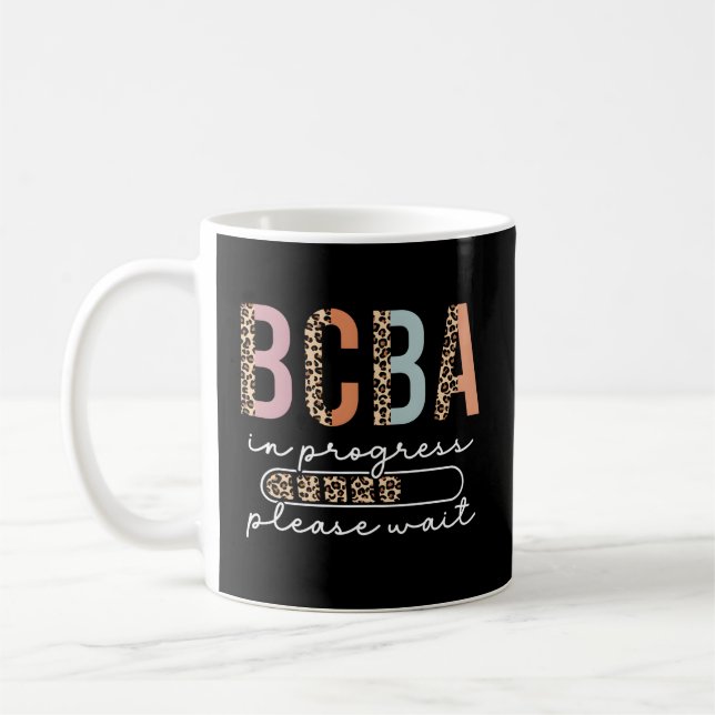 Mug Analyste De Comportement Leopard Bcba En Cours De  (Gauche)