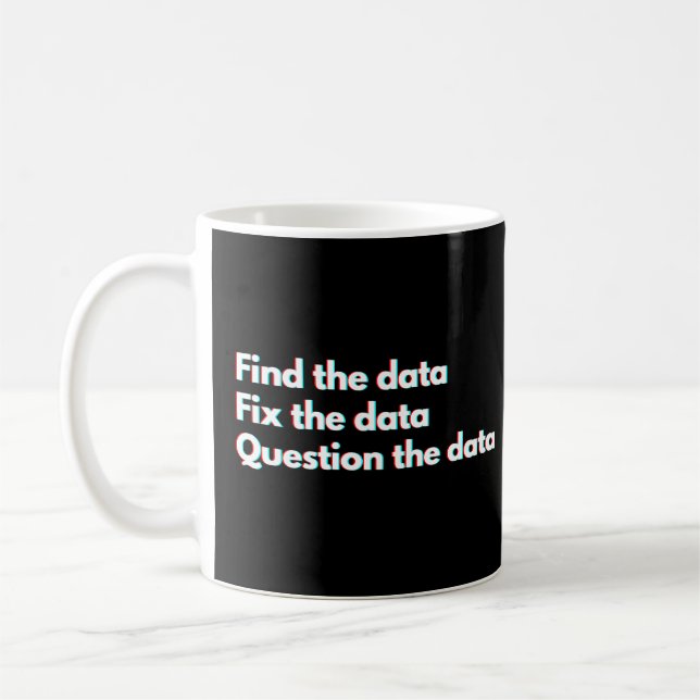 Mug Analyste de données et scientifique de données drô (Gauche)