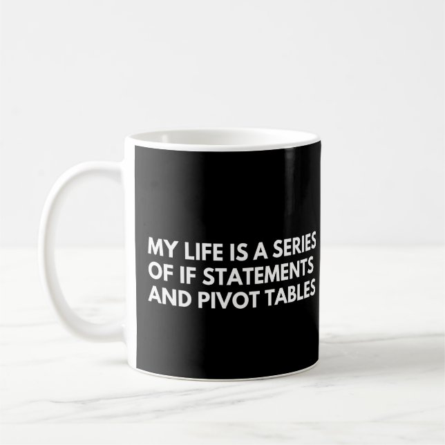 Mug Analystes de données Citation drôle de données (Gauche)