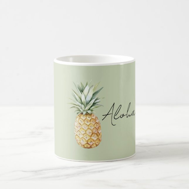Mug Ananas Aloha Vert (Centre)