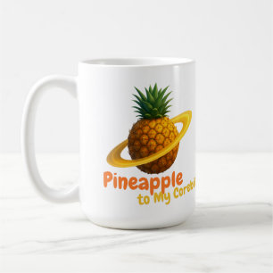 Mug Ananas cosmique avec orbite Saturne