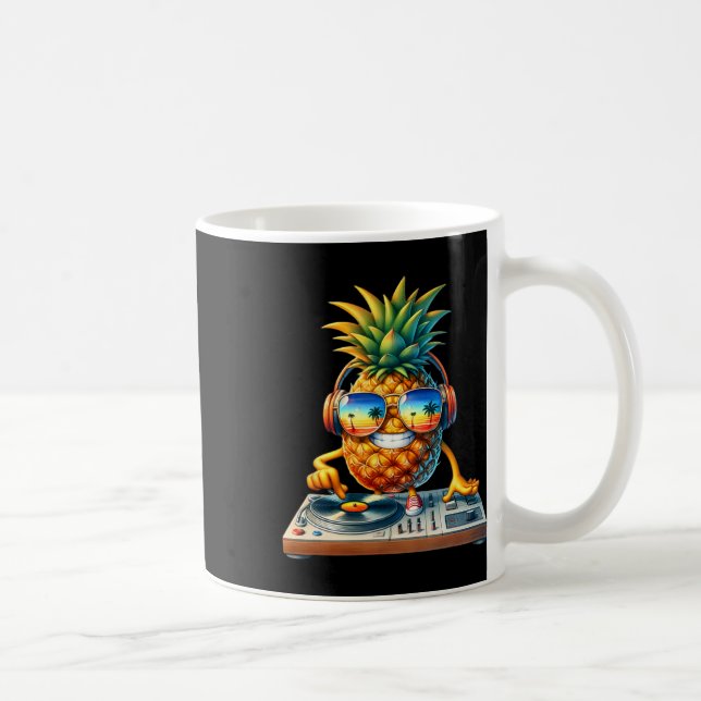 Mug Ananas Dj Tropical Beats Aloha Plages Hawaii H (Droite)