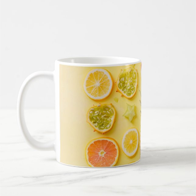 Mug Ananas entouré d'agrumes (Gauche)
