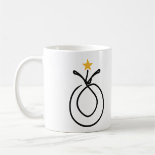 Mug Ananas minimaliste en dessin d'une ligne avec une
