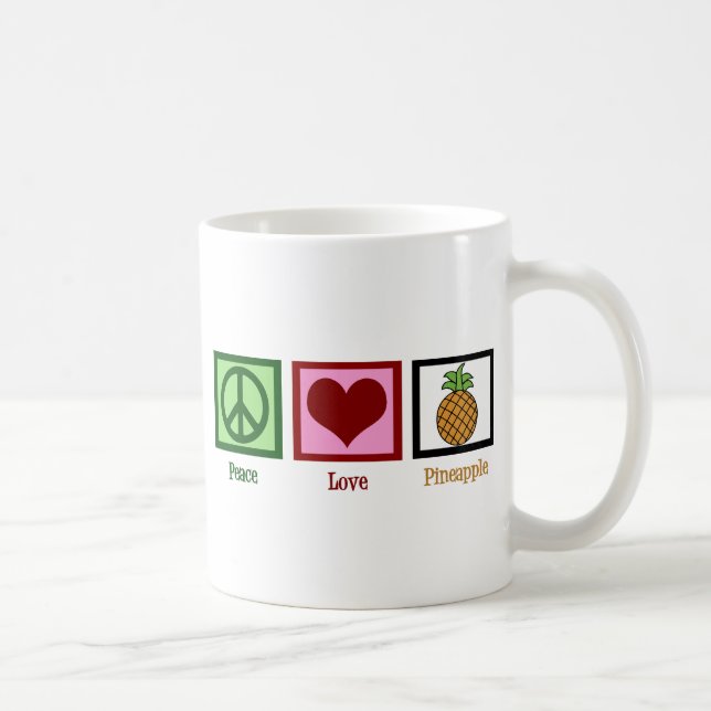 Mug Ananas Peace Love (Droite)
