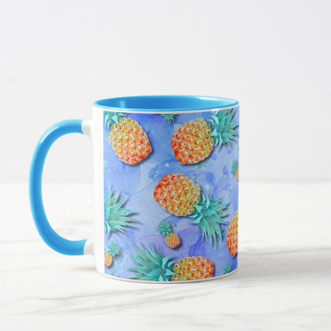 Mug Ananas. Peindre. Party. (Gauche)