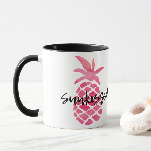 Mug Ananas rose (Avec donut)