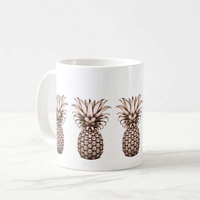 Mug ananas vintage (Devant gauche)