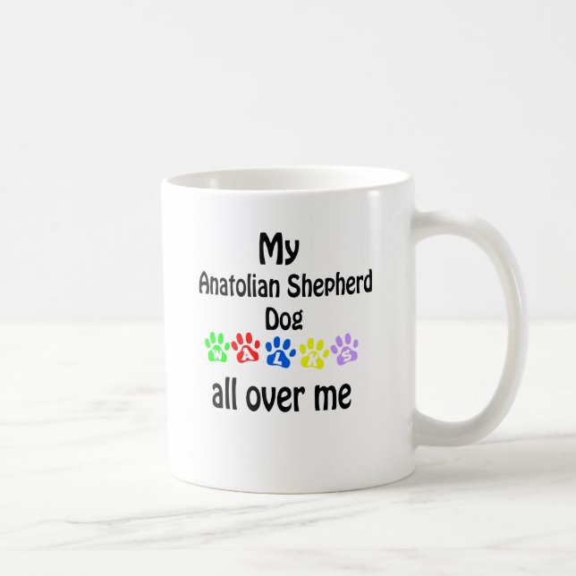 Mug Anatolie berger chien marche conception (Droite)