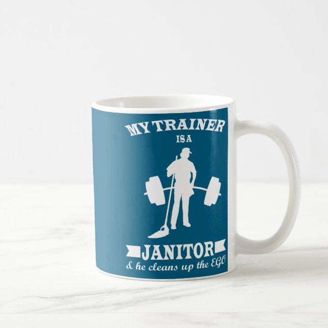 Mug Anatoly My Trainer Is Janitor Funny Gym Prank  (Droite)