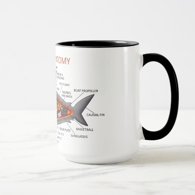 Mug Anatomie de requin (Droite)