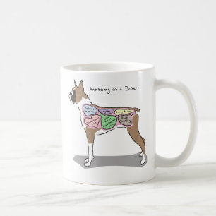Mug Anatomie des cadeaux d'un chien de boxeur
