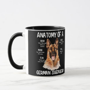 Mug Anatomie D'Un Berger Allemand Pour Les Amoureux de