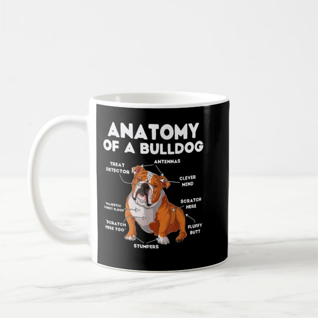 Mug Anatomie d'un Bulldog (Gauche)