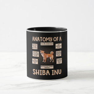 Mug Anatomie D'Un Don De Chiot Shiba Inu Drôle