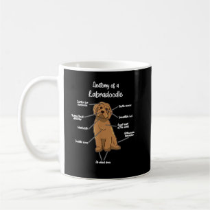 Mug Anatomie d'un labradoodle Labrador Retriever Large