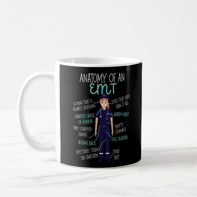 Mug Anatomie D'Urgence EMS D'Un Emt (Gauche)