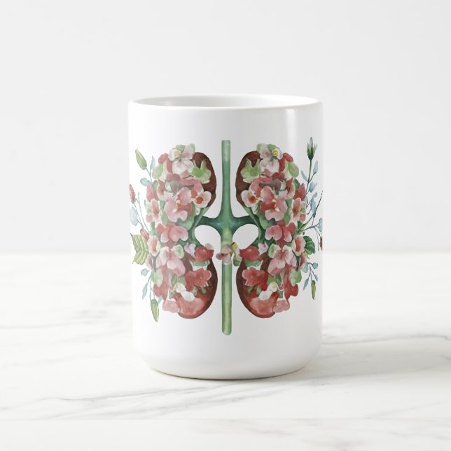 Mug Anatomie florale Illustration du rein (Centre)