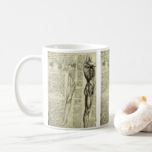 Mug Anatomie humaine masculine de Léonard de Vinci : l