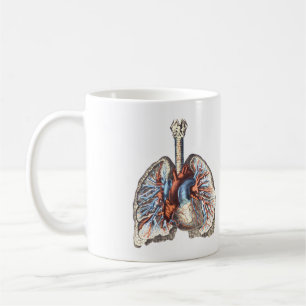 Mug anatomie médicale Poumons anatomiques