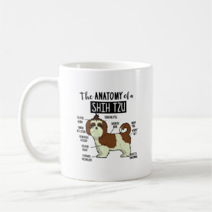 Mug Anatomie Mignonne De Chih Tzu Drôle Chiens Amoureu