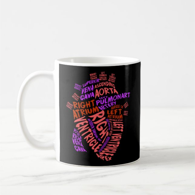 Mug Anatomique Hu He Cardiologie Médicale Infirmière C (Gauche)
