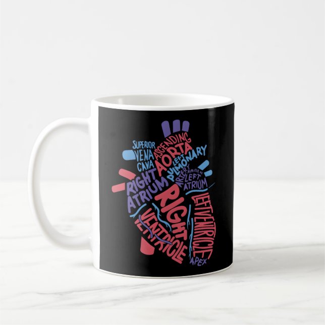 Mug Anatomique Hu He Cardiologie Médicale Infirmière C (Gauche)